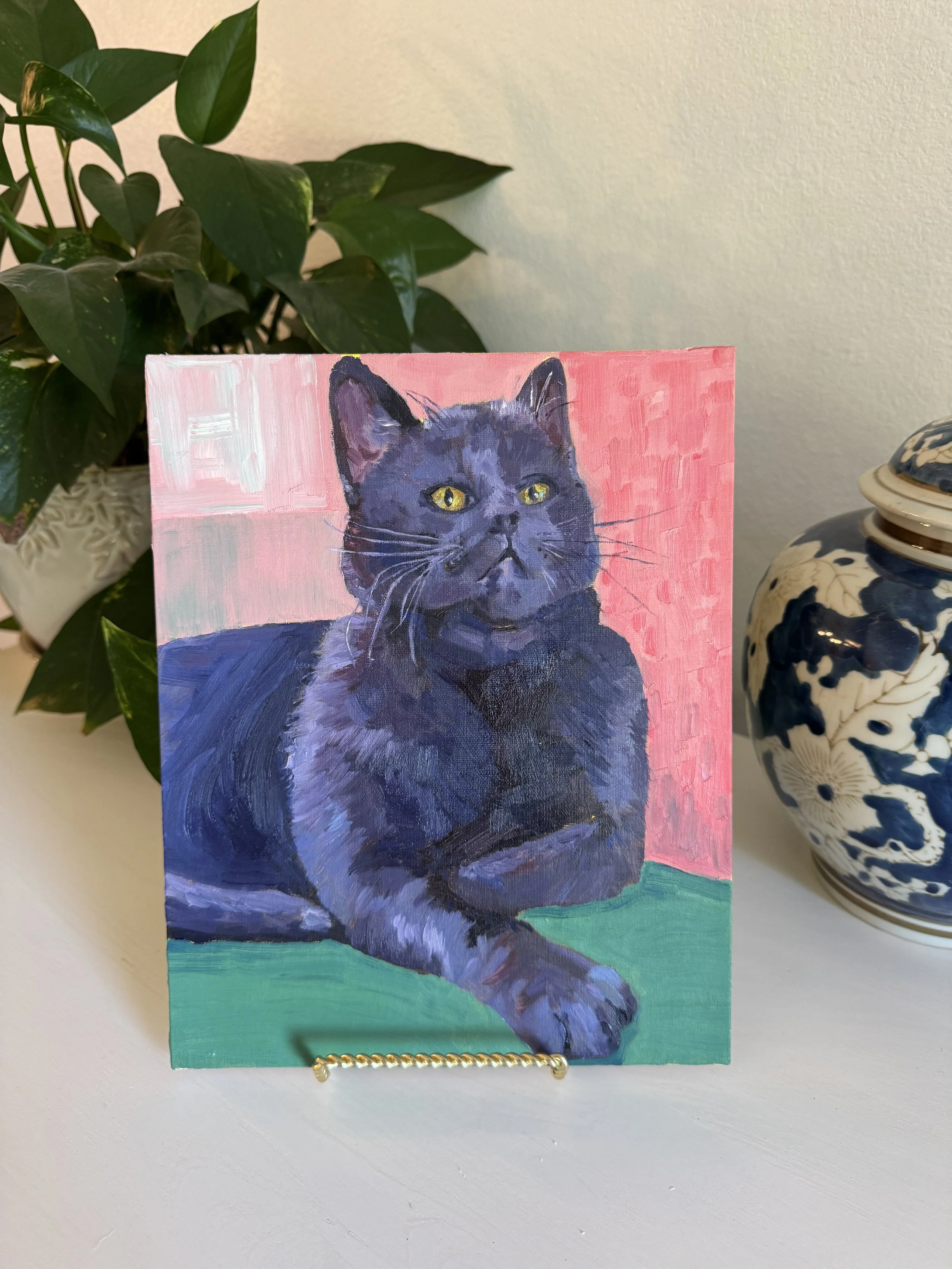 Mama's Sweet Boy, Oil on Panel, 2025, 8x10 NFS