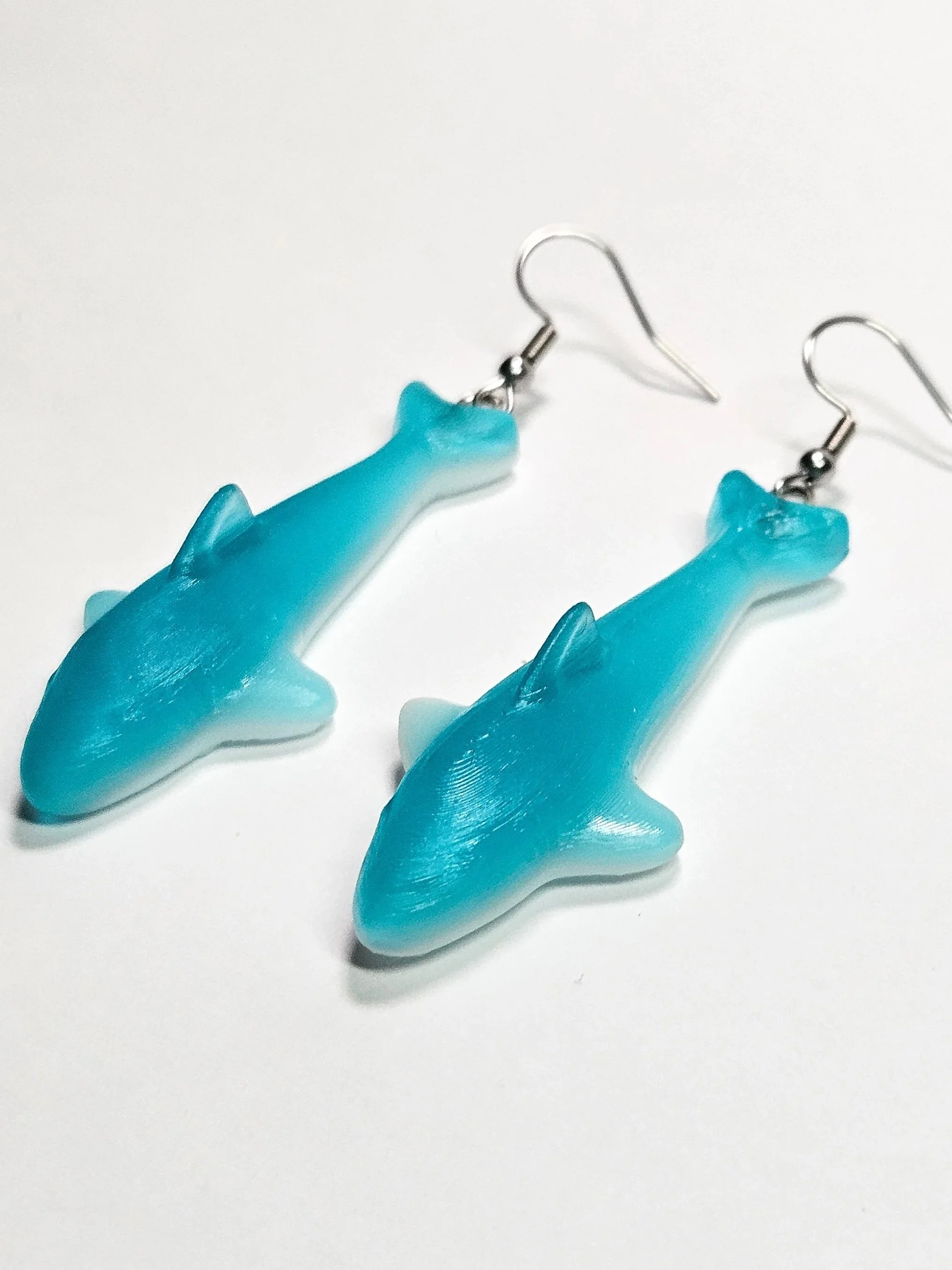 Gummy Shark Candy Earrings