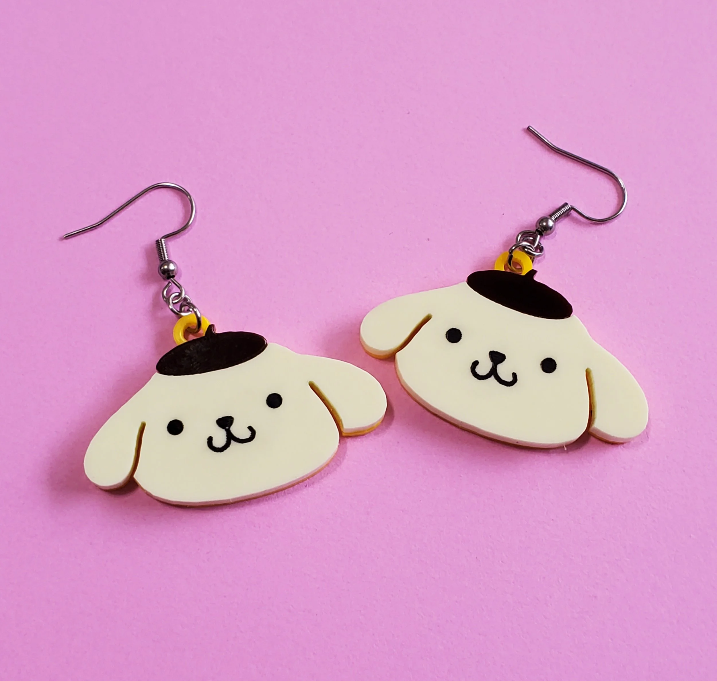 Kawaii Golden Retriever Earrings