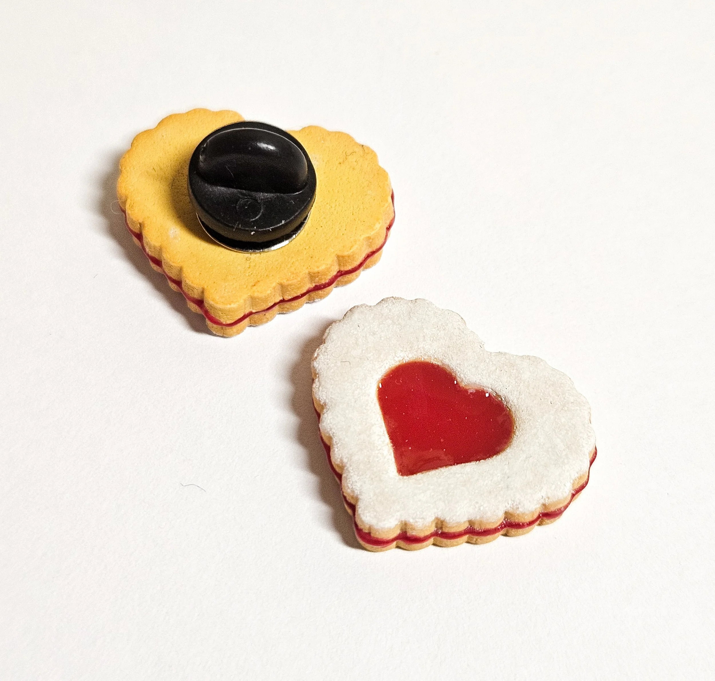 Heart Linzer Cookie Pin or Magnet