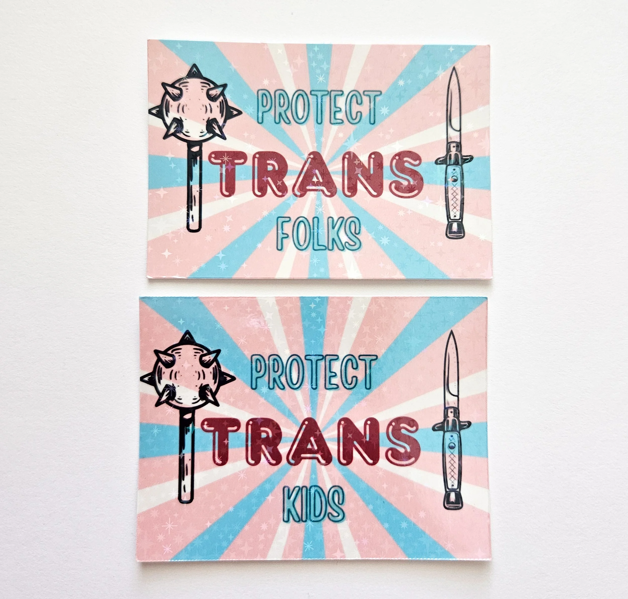 Protect Trans Folks or Kids Sticker