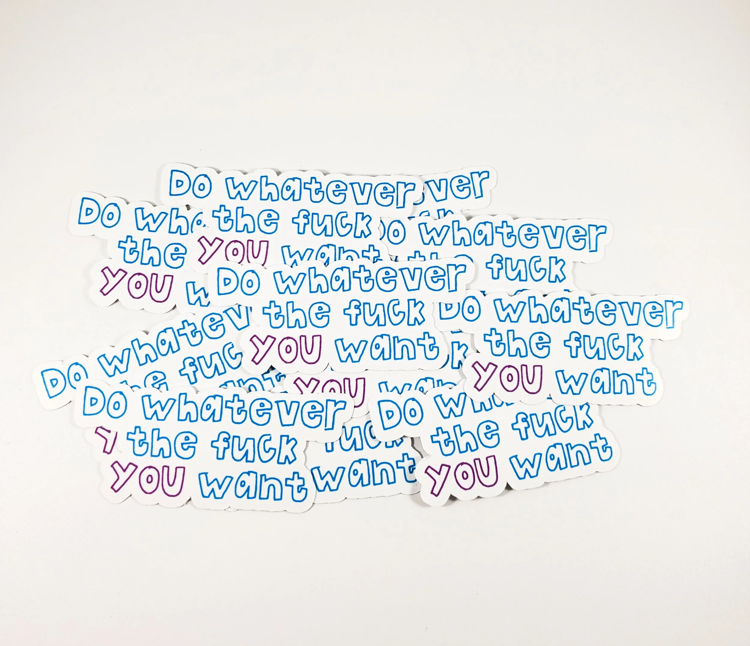 Do whatever the fuck you want sticker