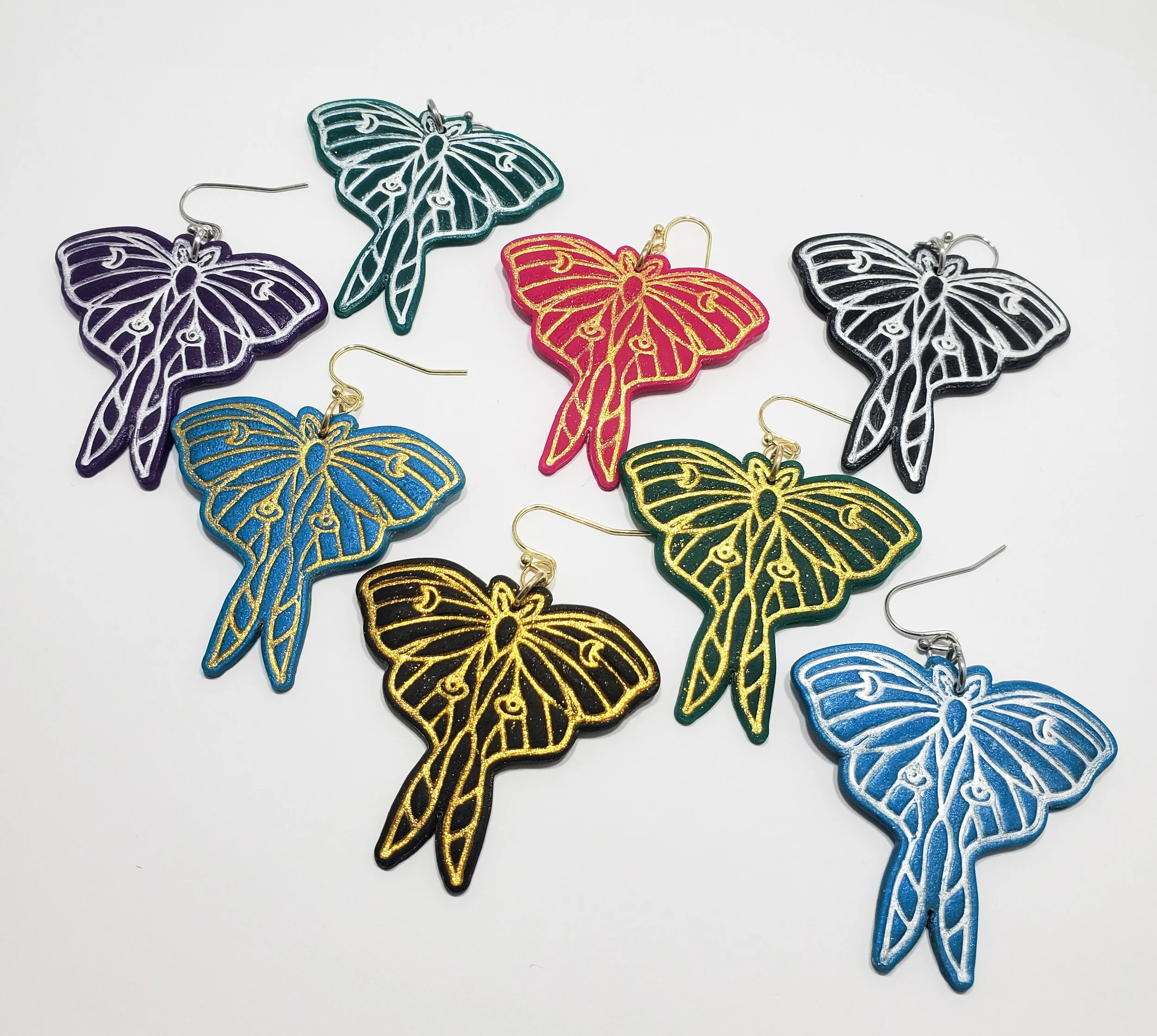 Luna Moth Earrings