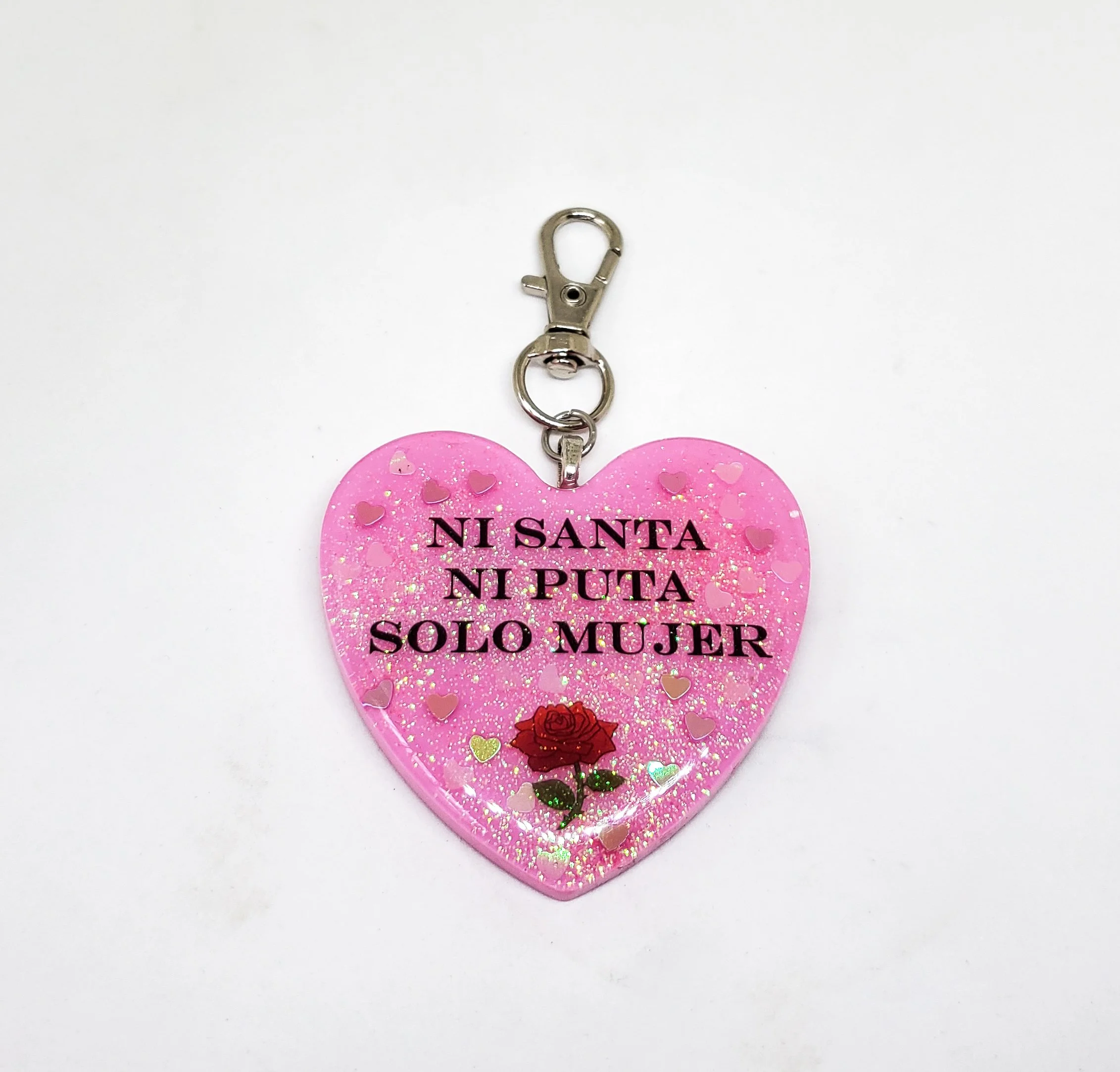 Ni Santa ni puta, solo mujer keychain