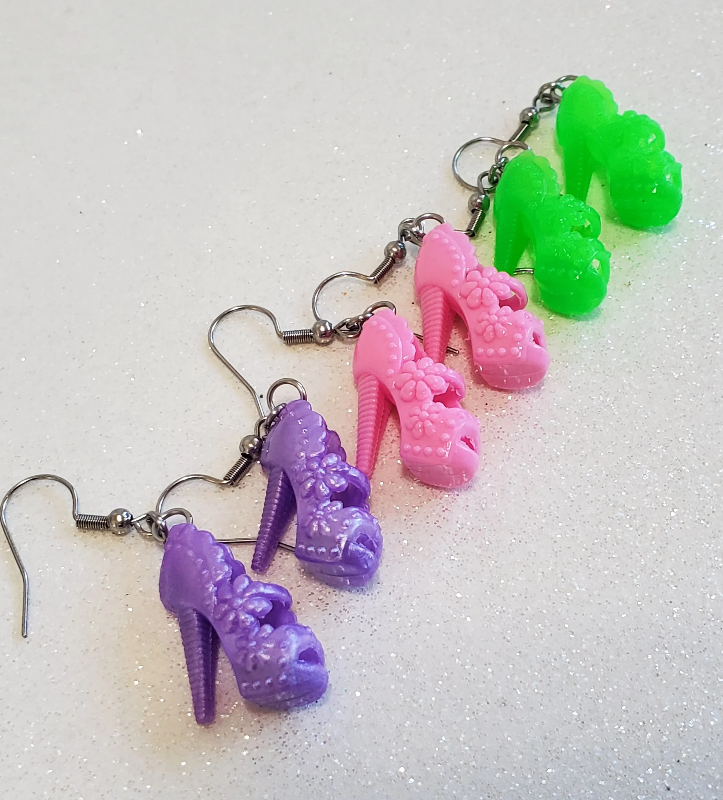 Floral Heels Earrings