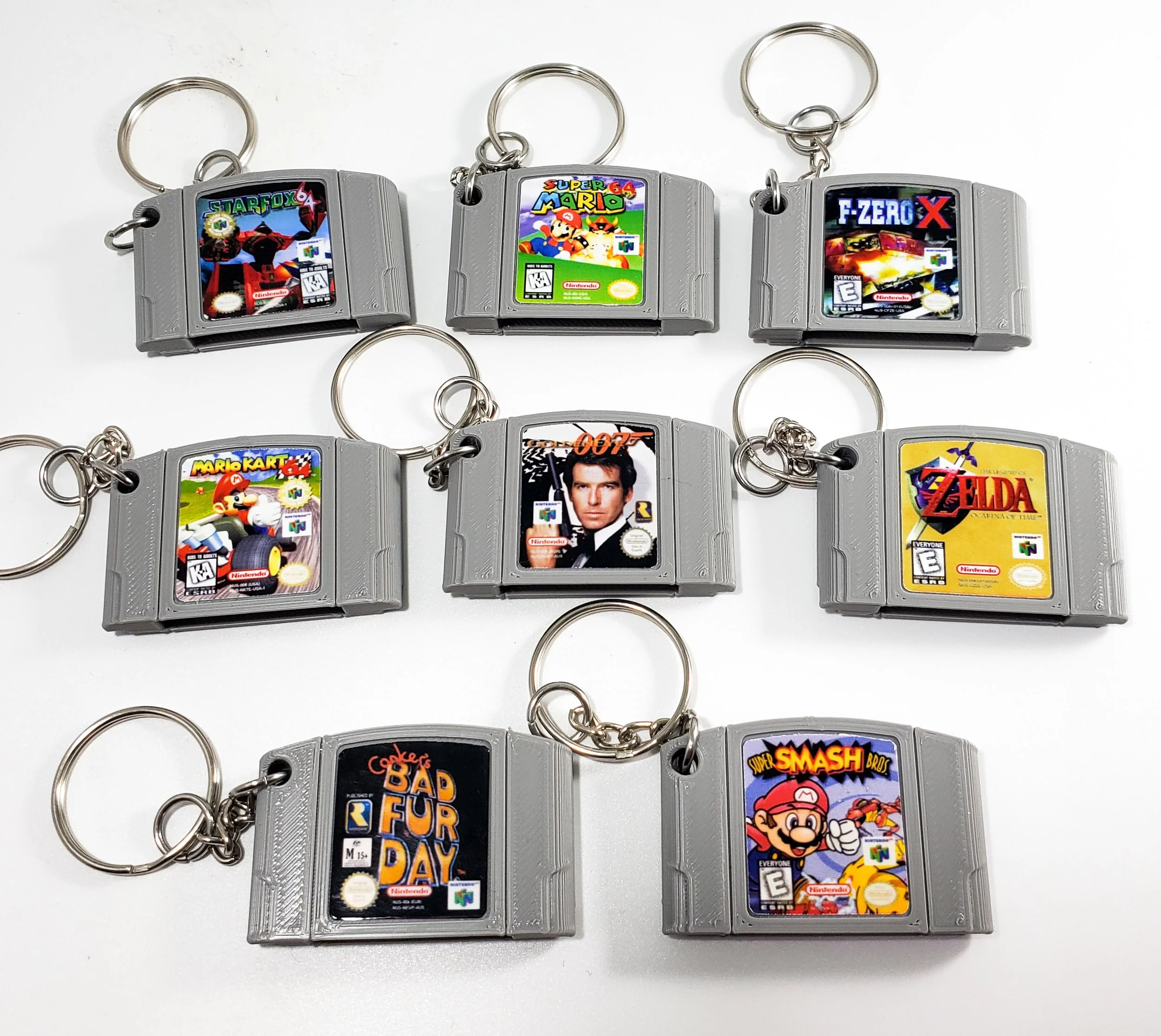 N 64 Inspired Keychain
