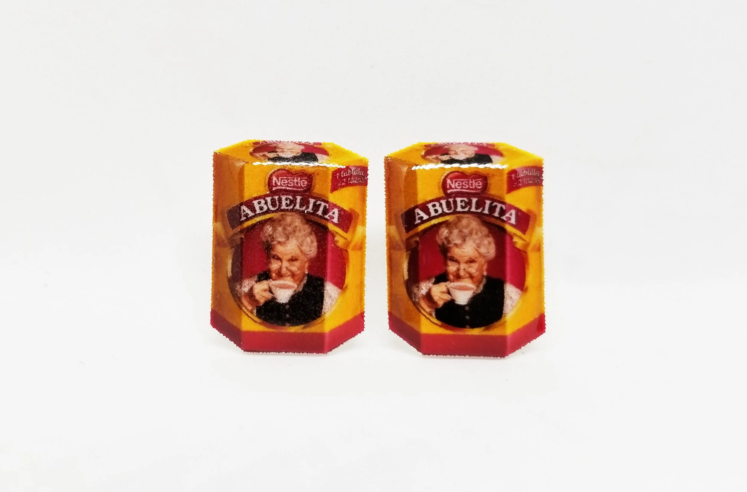 Abuelita hot chocolate earrings