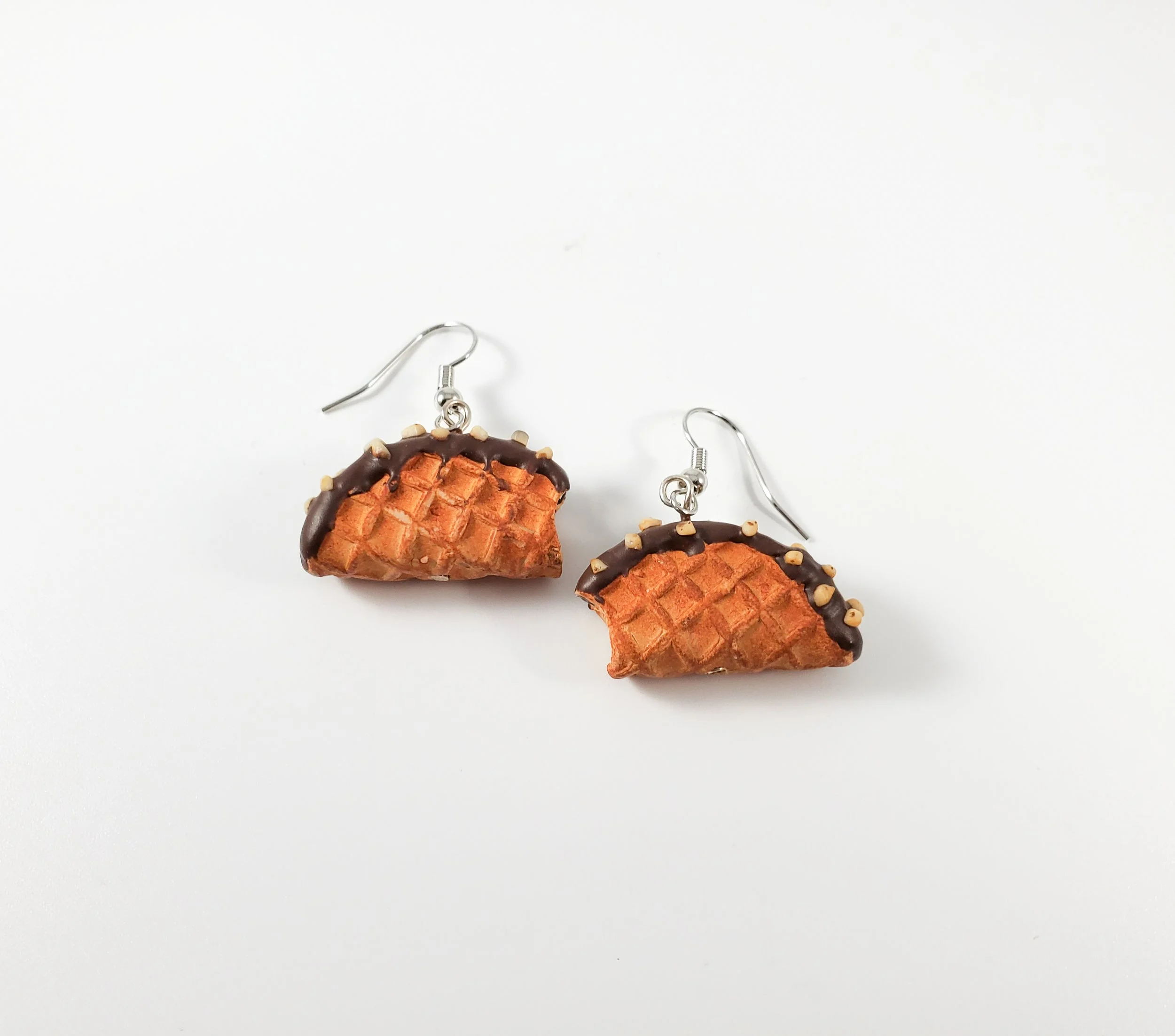 Choco Taco Ice cream earrings