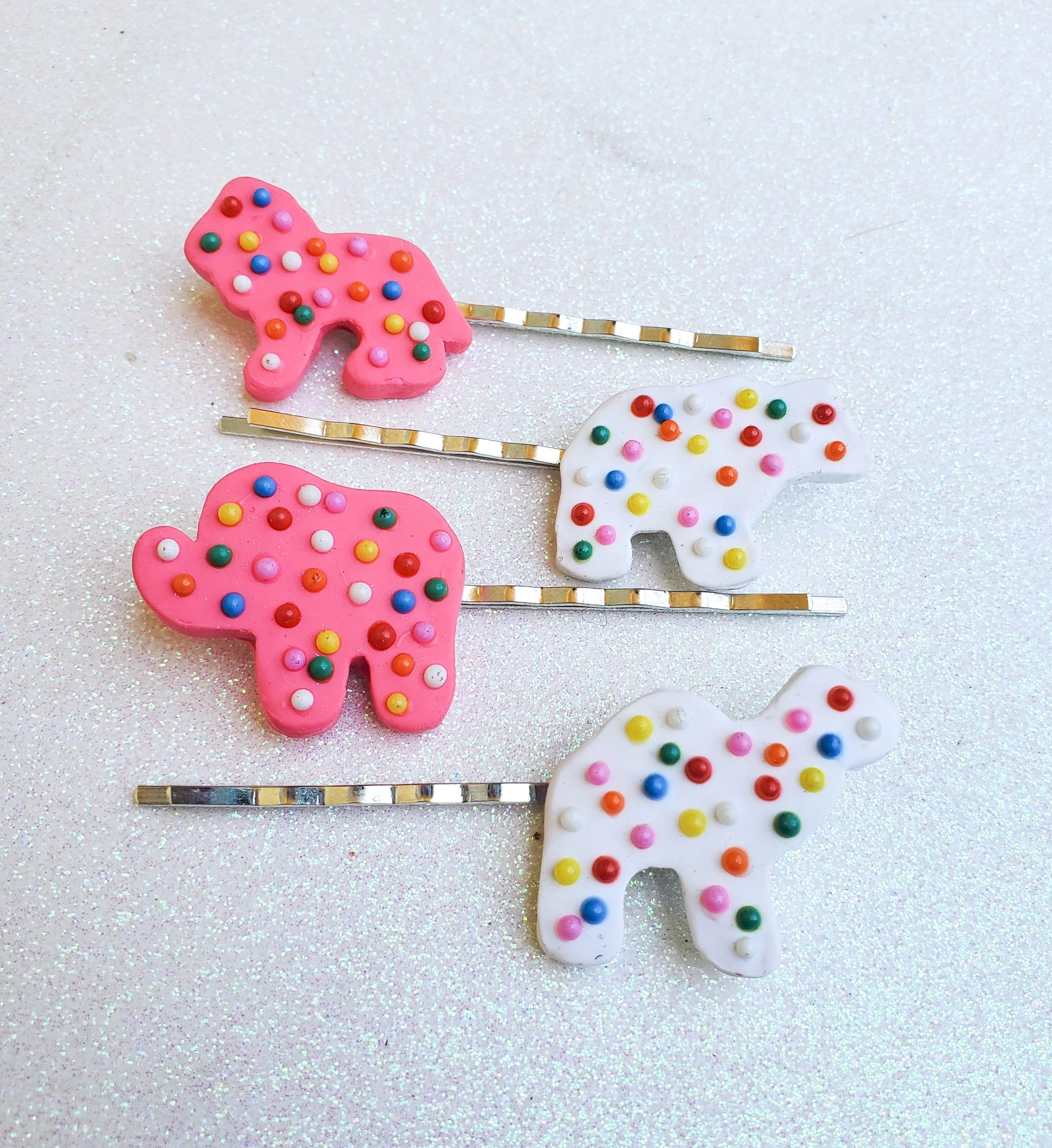 Frosted Animal Cookies hair Bobby pins