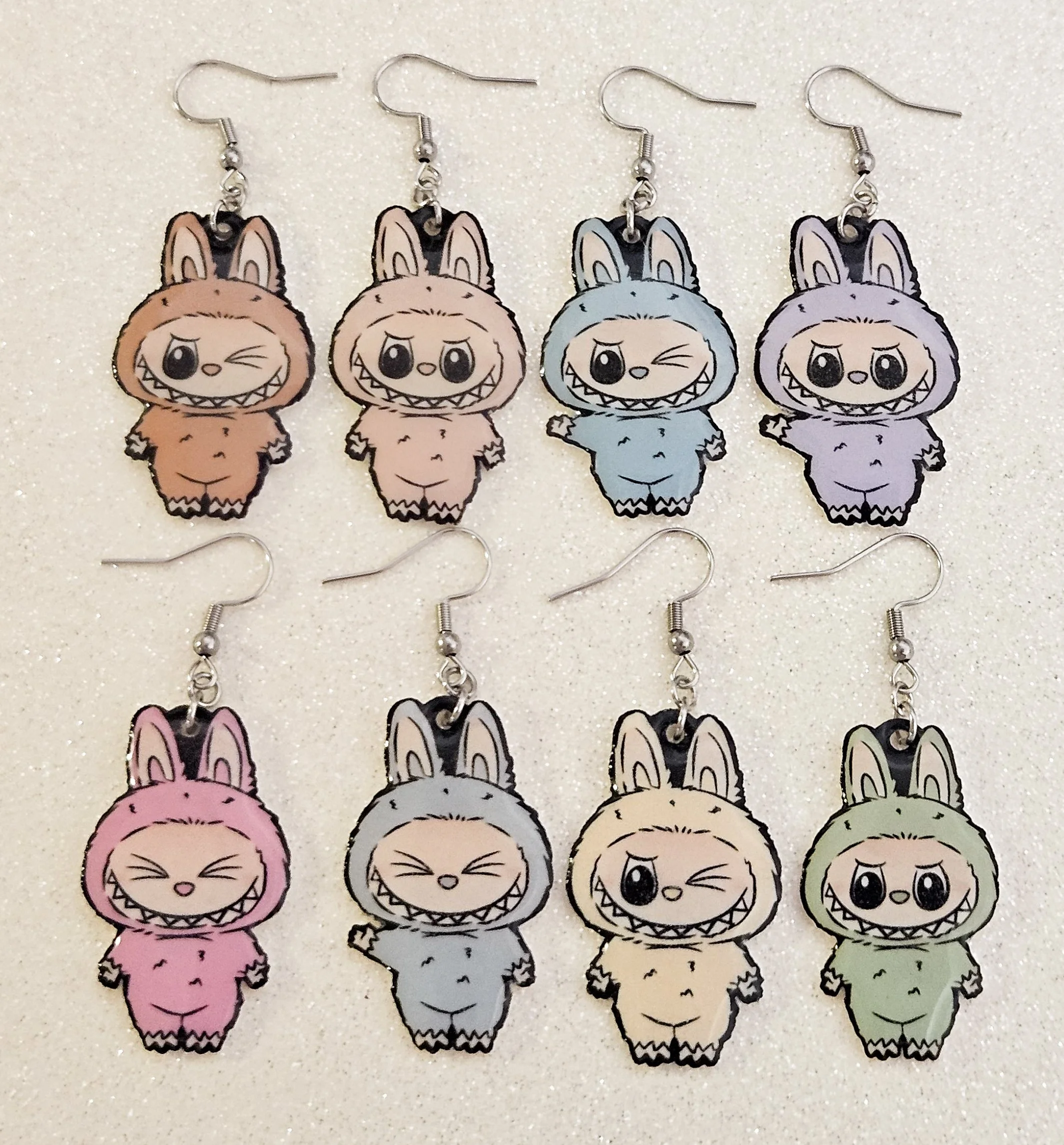 Furry Monster Earrings