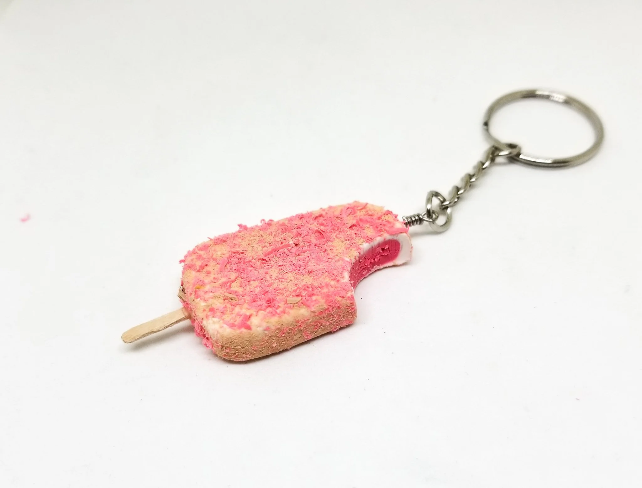 Strawberry shortcake popsicle keychain