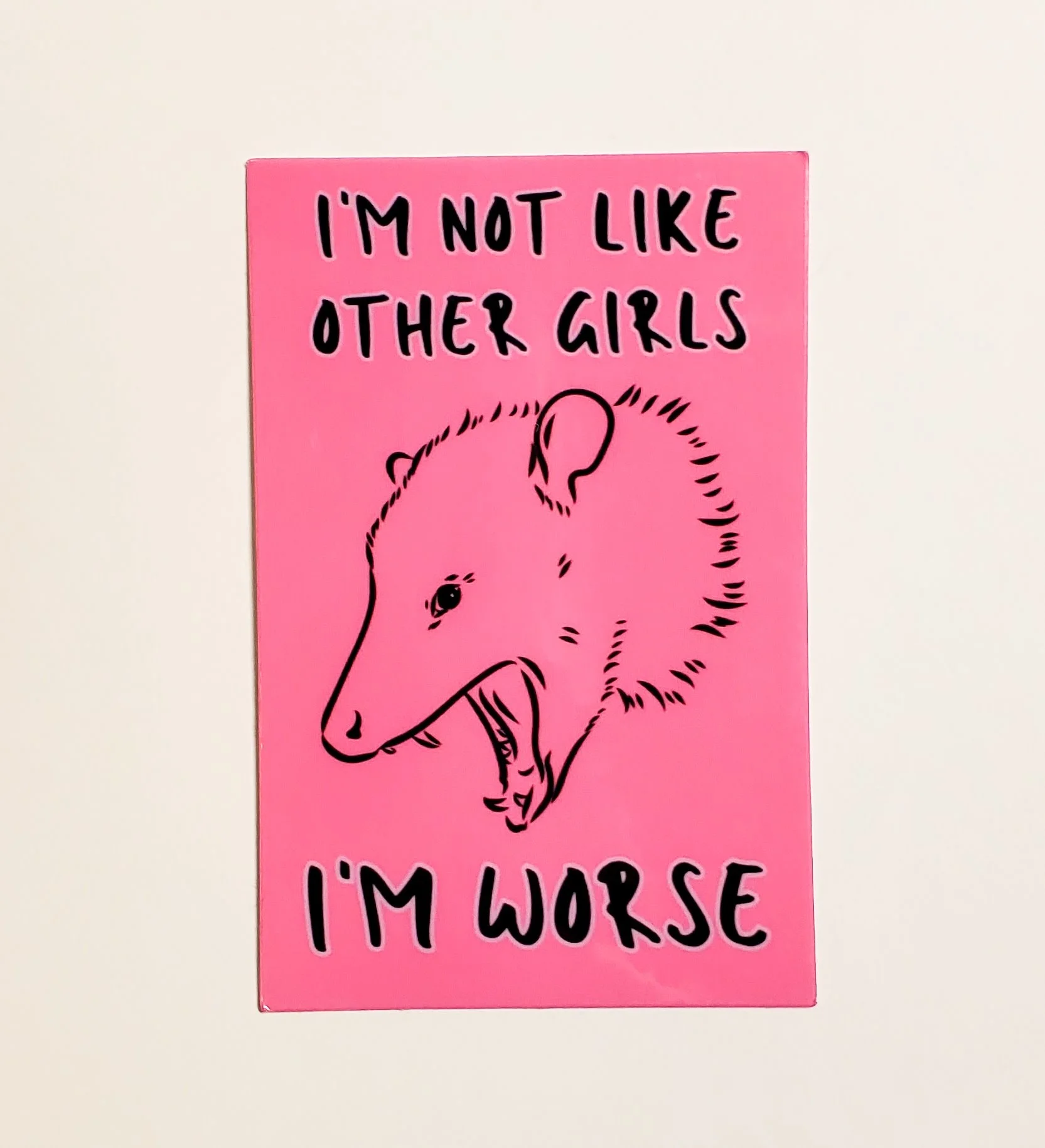 I'm Not Like Other Girls, I'm Worse Sticker