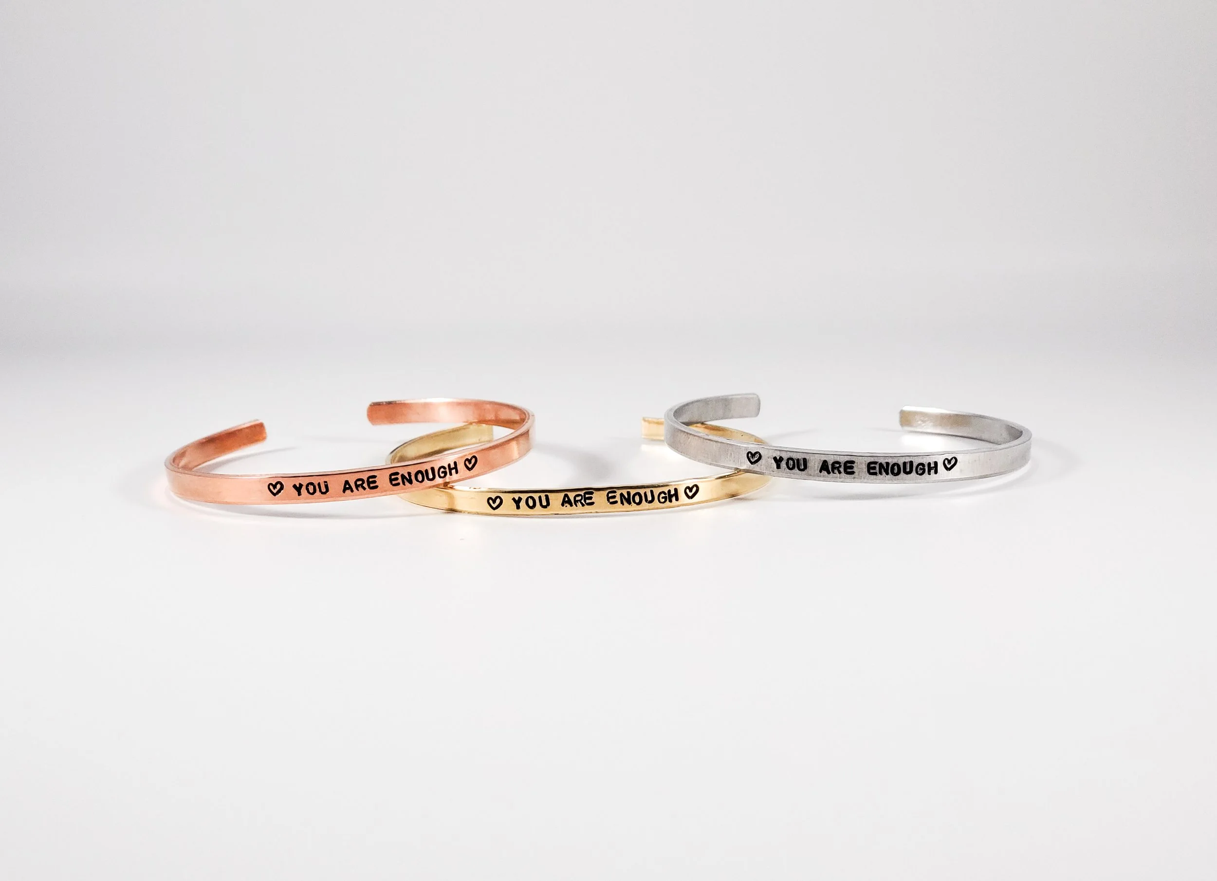 You are enough skinny cuff bracelet