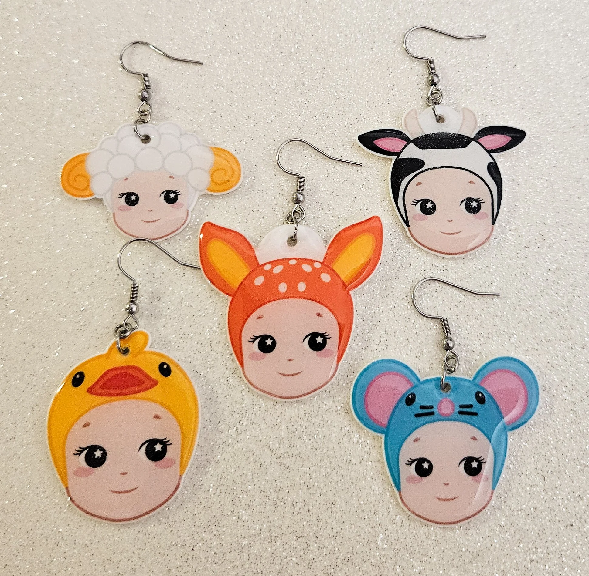 Little Angel Animal Earrings