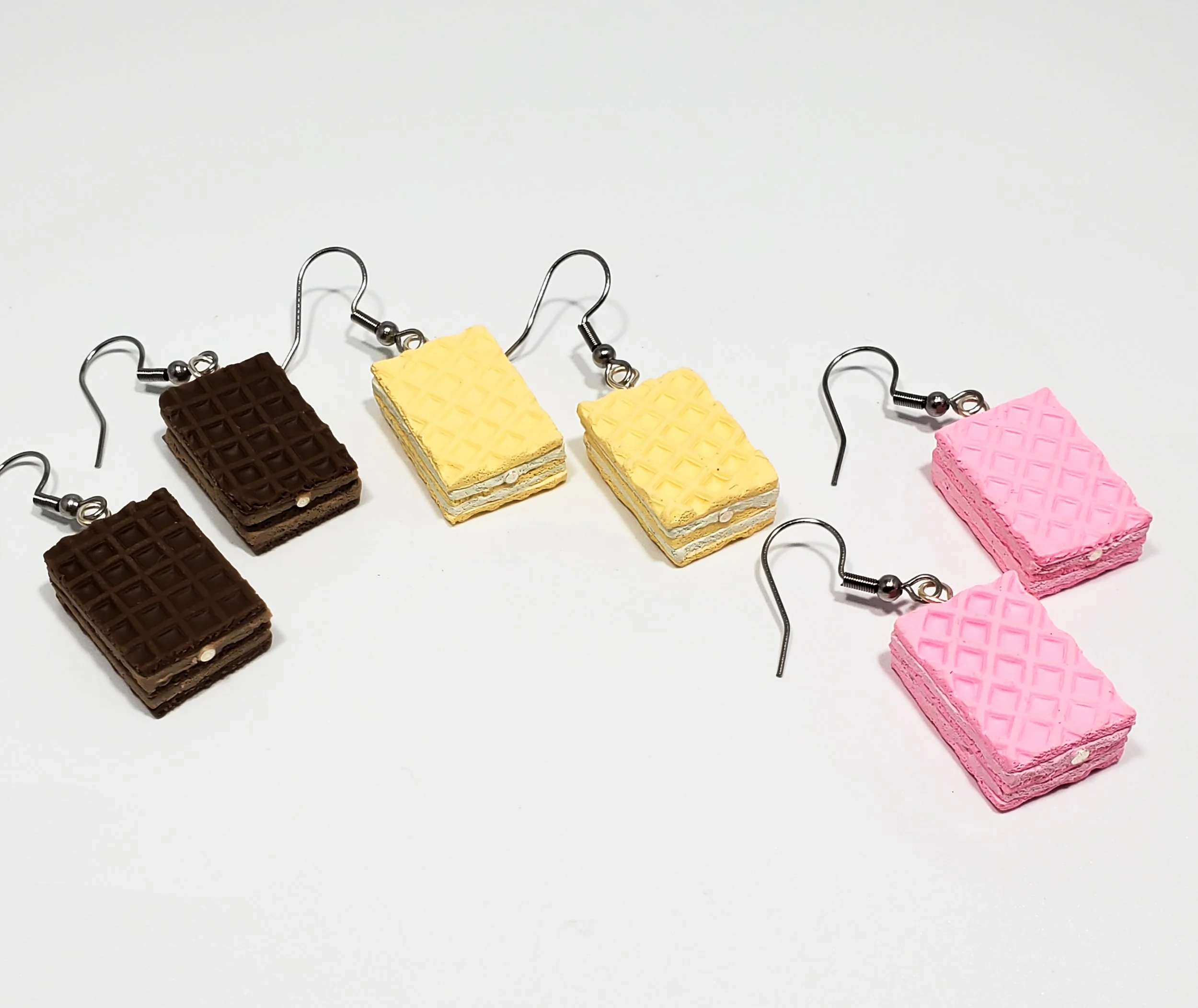 Sugar wafer cookie earrings