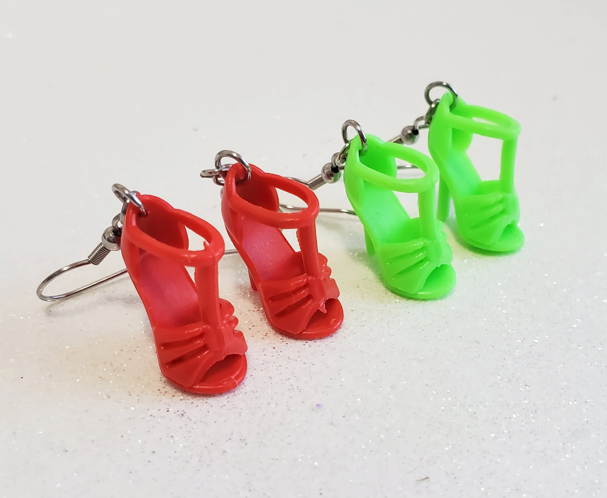 Summer Peep Toe Heels Earrings