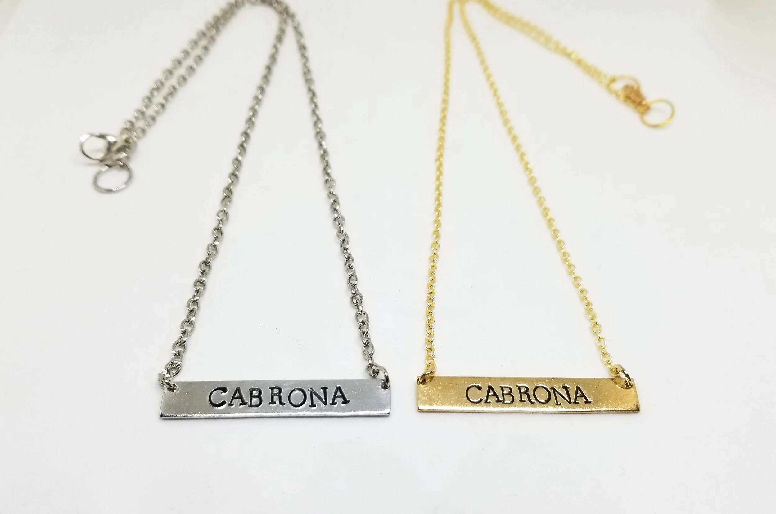 Cabrona bar necklace