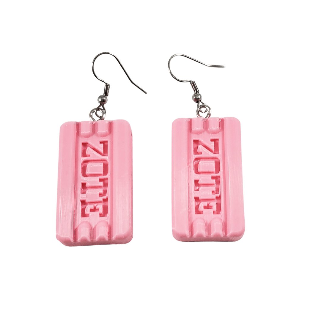 Pink Soap Earrings