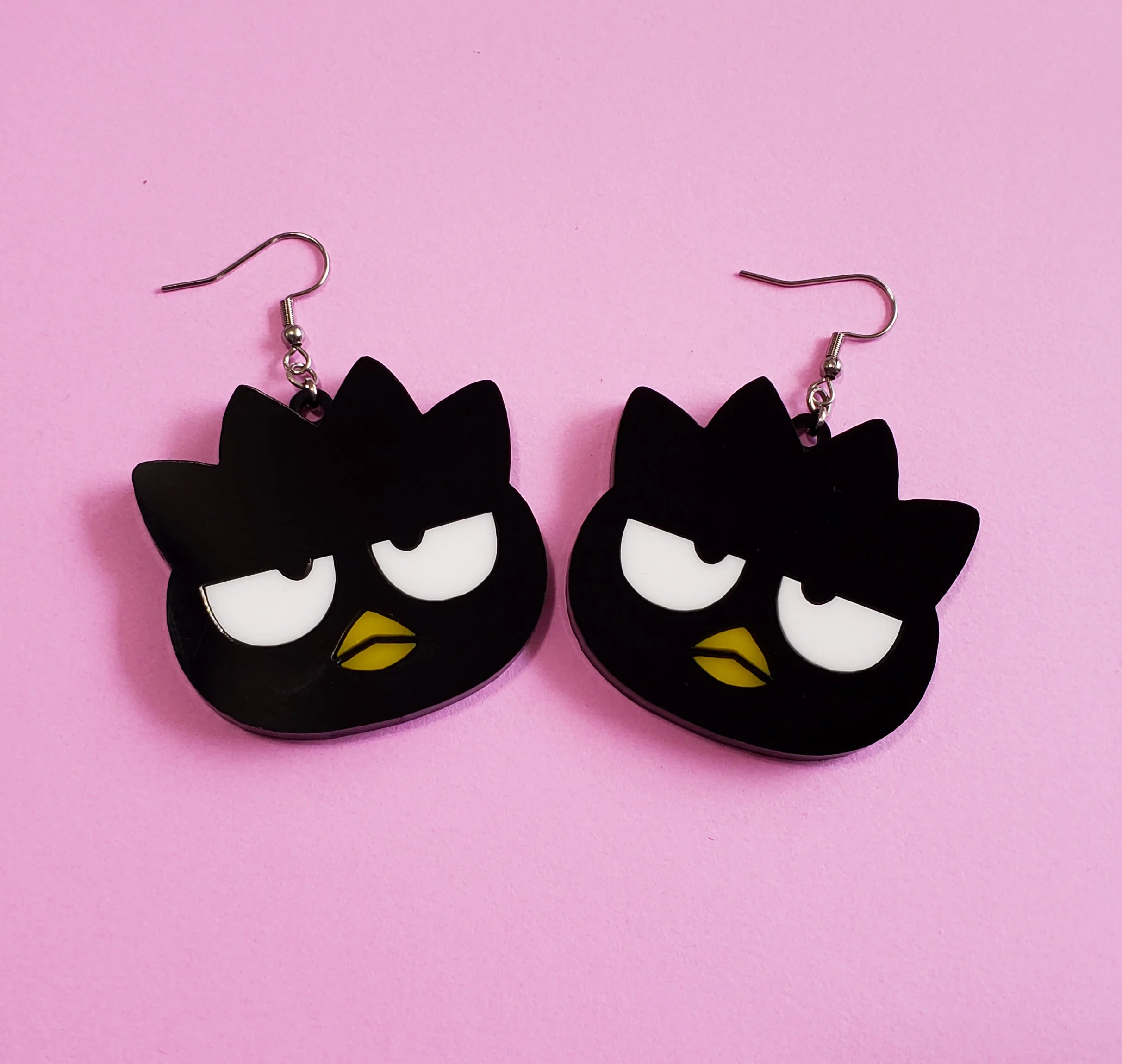 Kawaii Bad Penguin Earrings
