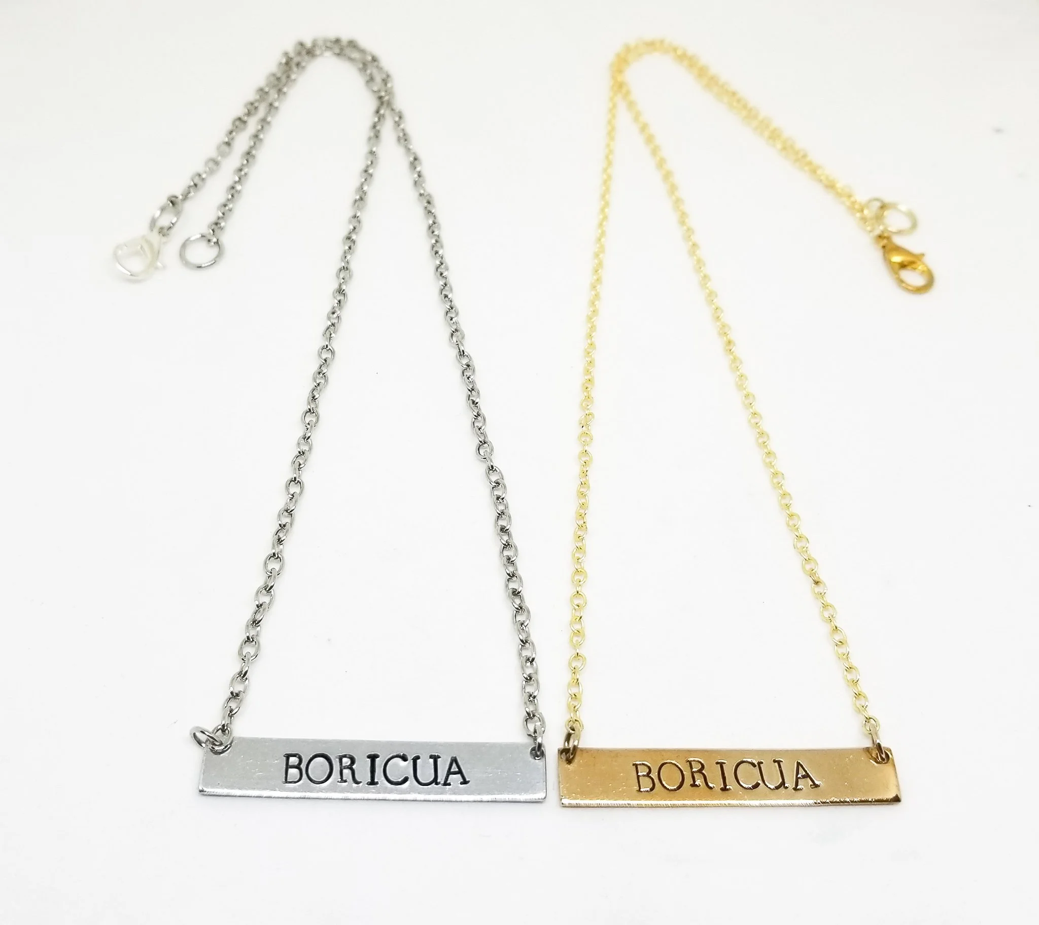 Boricua bar necklace