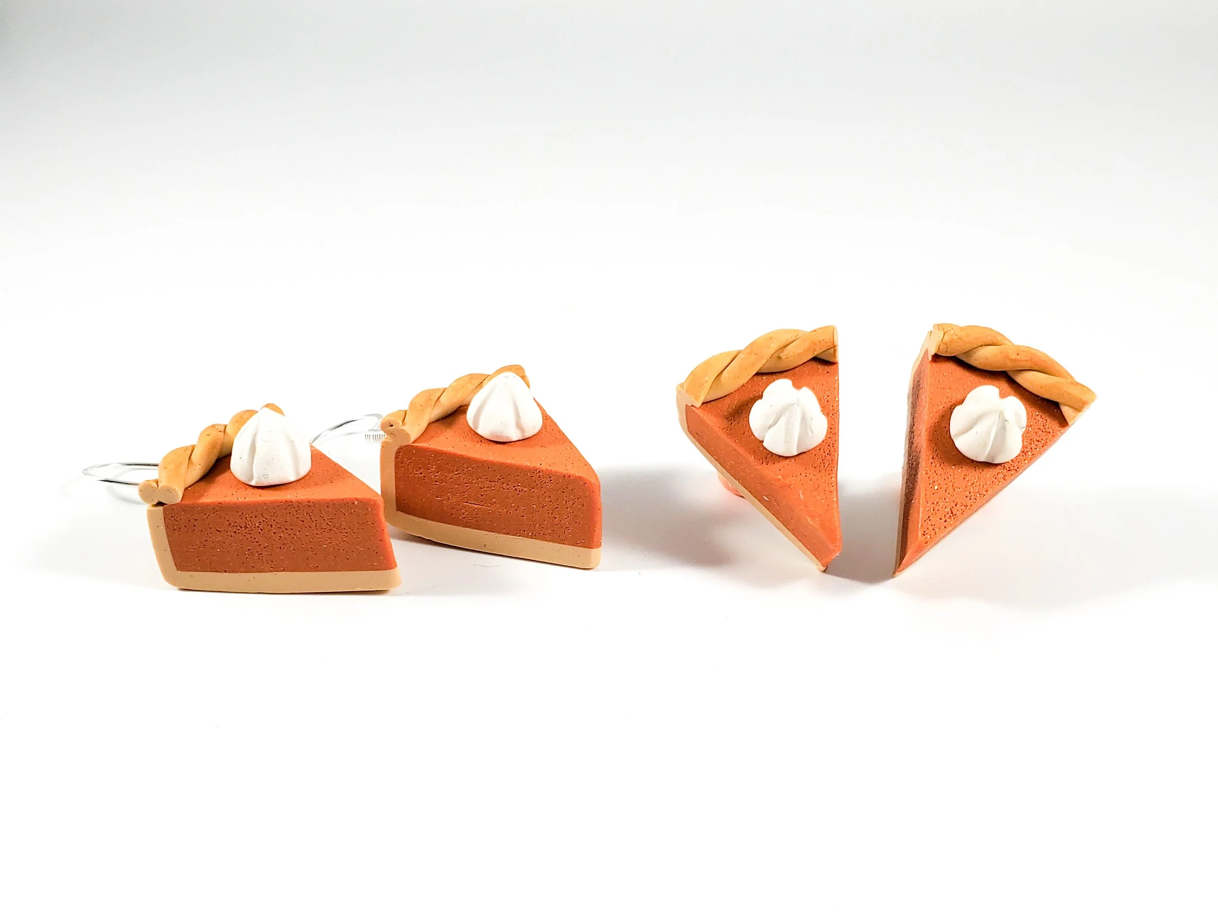 Pumpkin pie earrings