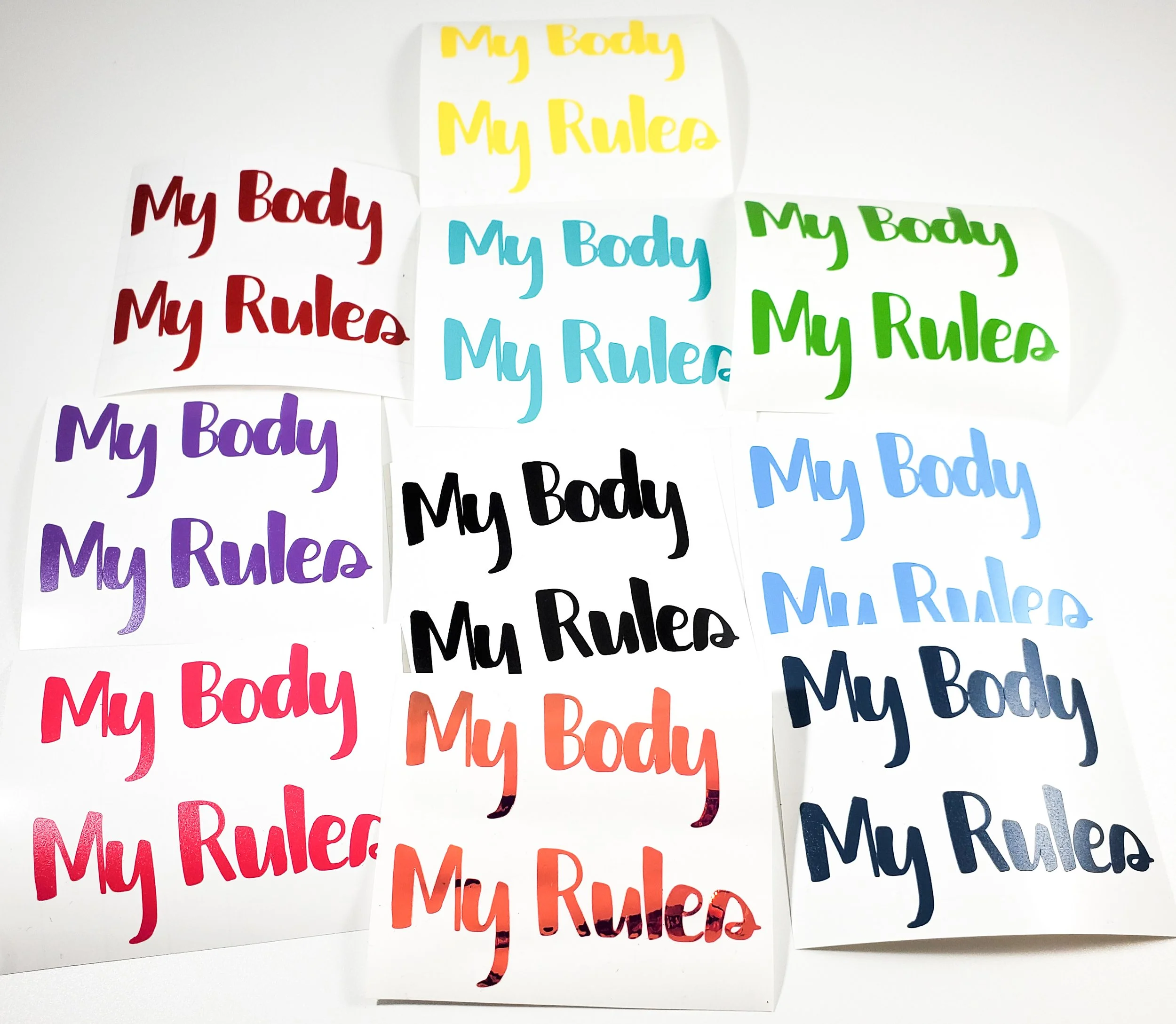 My body my rules vinyl decal sticker
