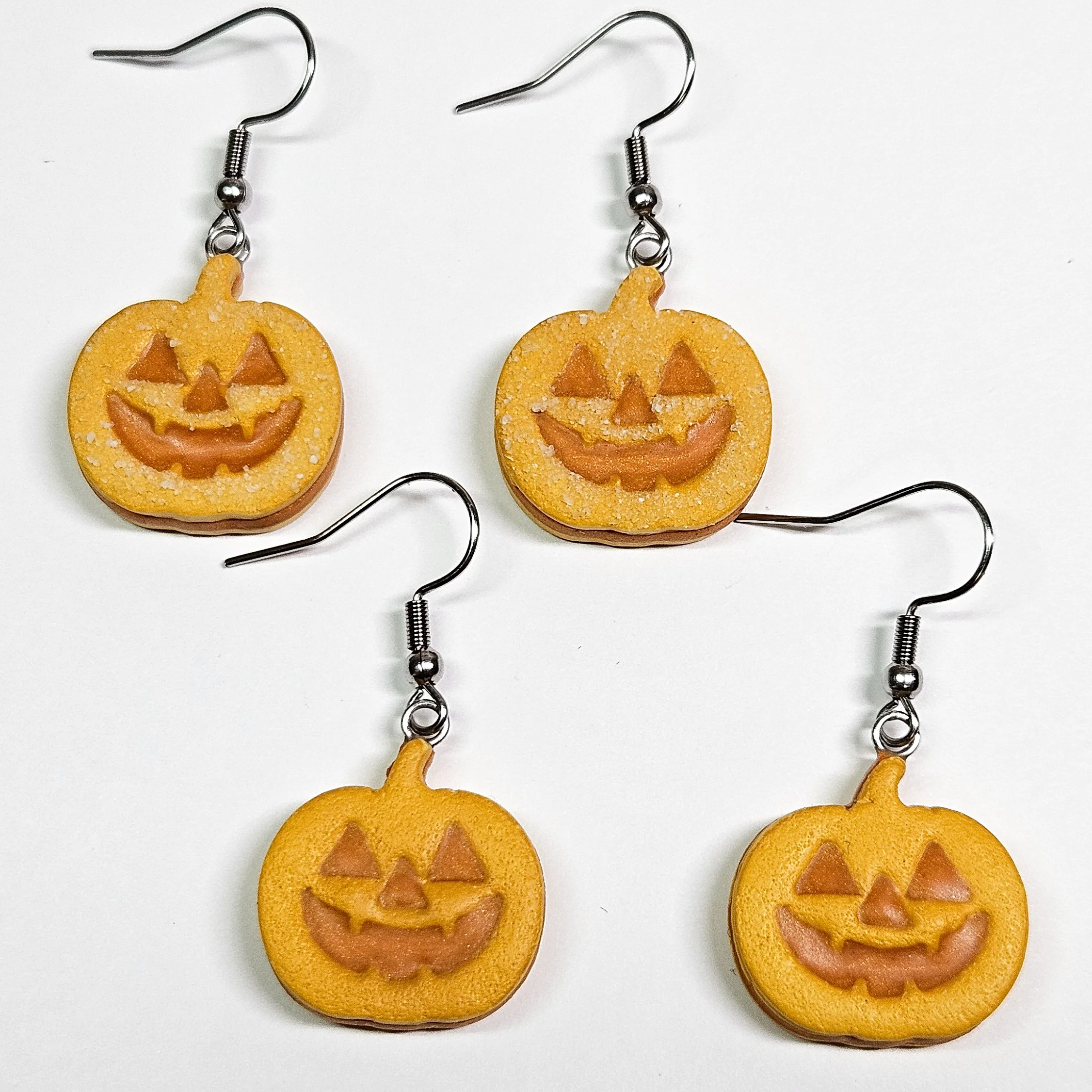 Pumpkin Filled Cookie Earrings