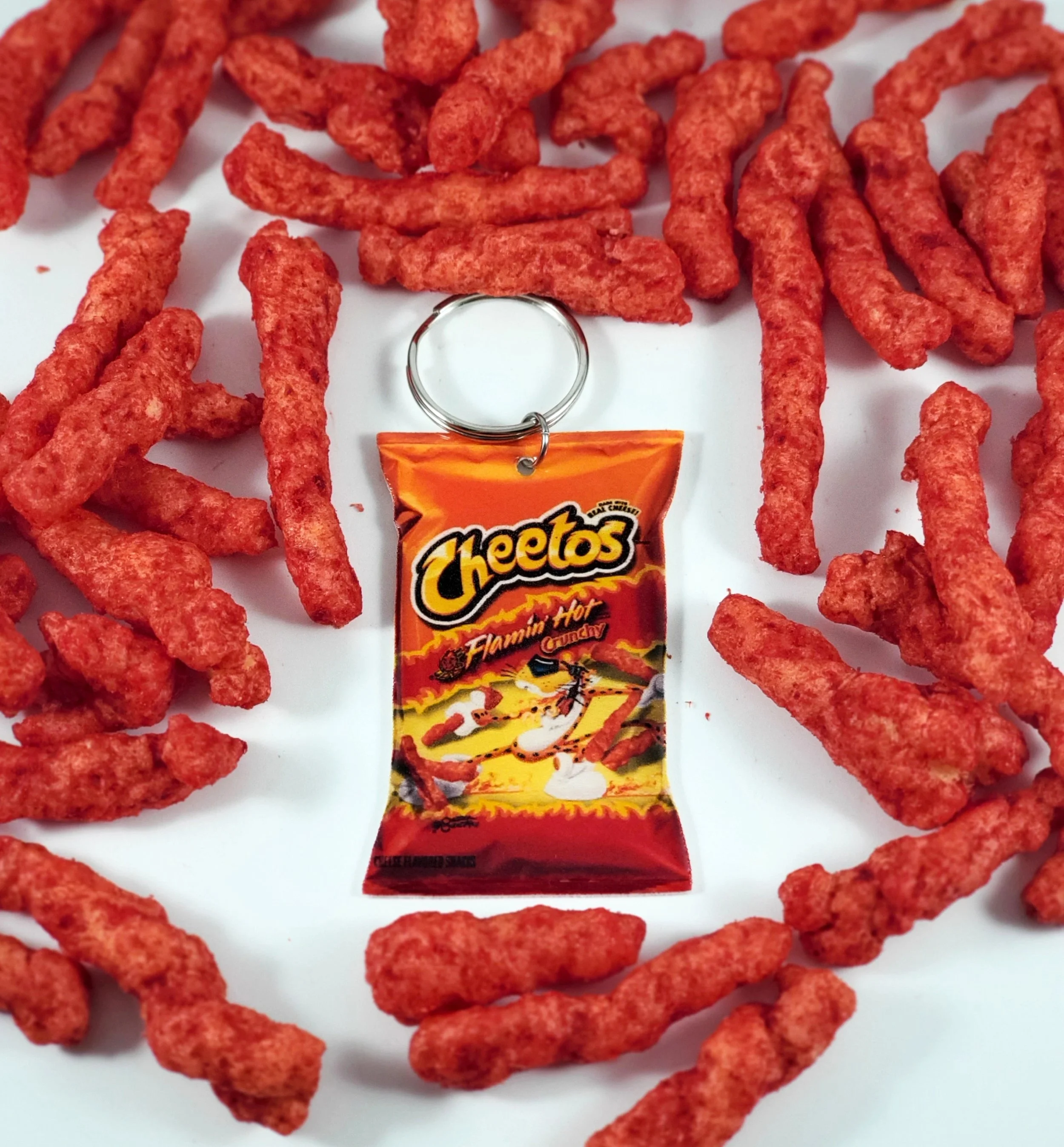 hot cheetos keychain