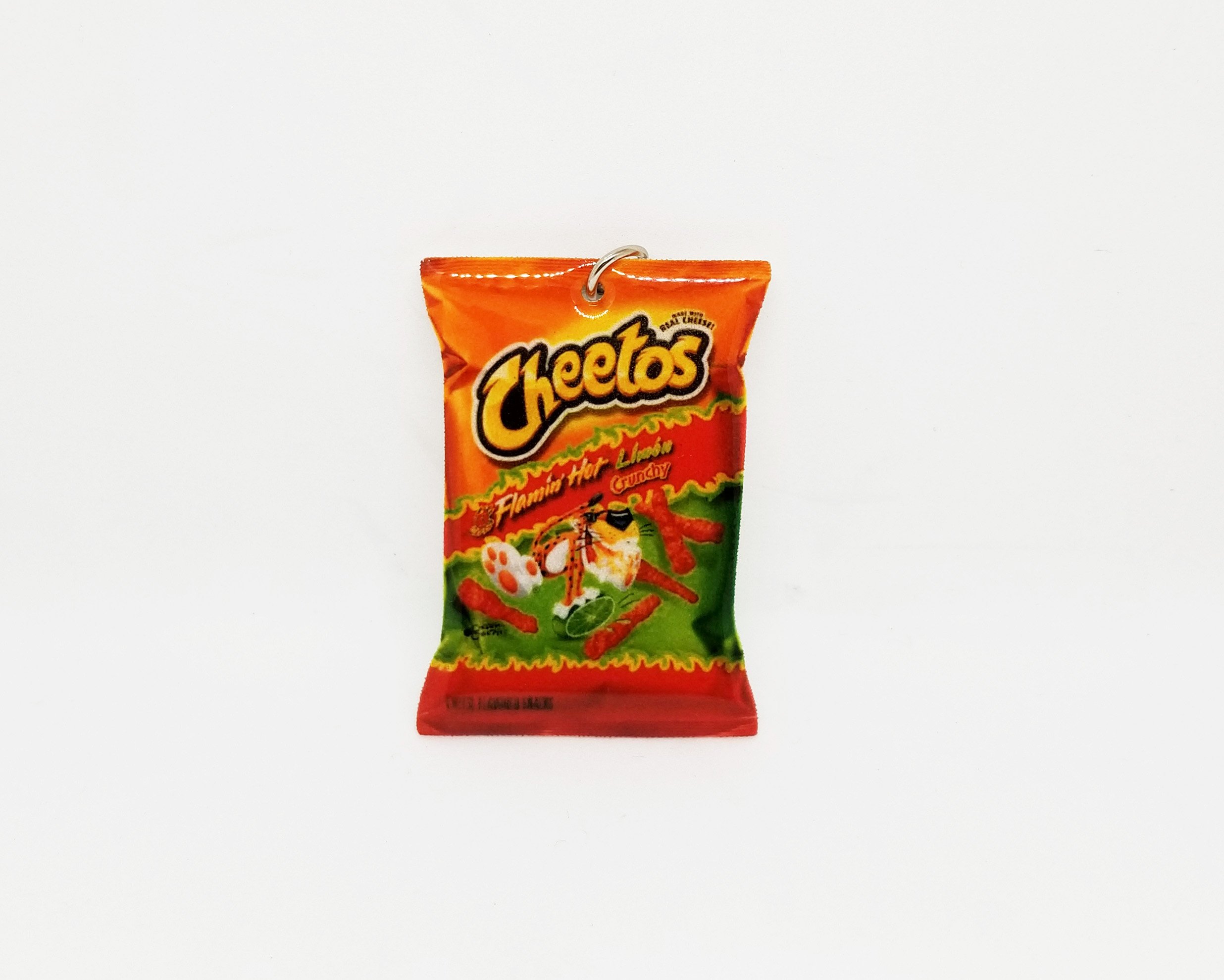hot cheetos limon keychain