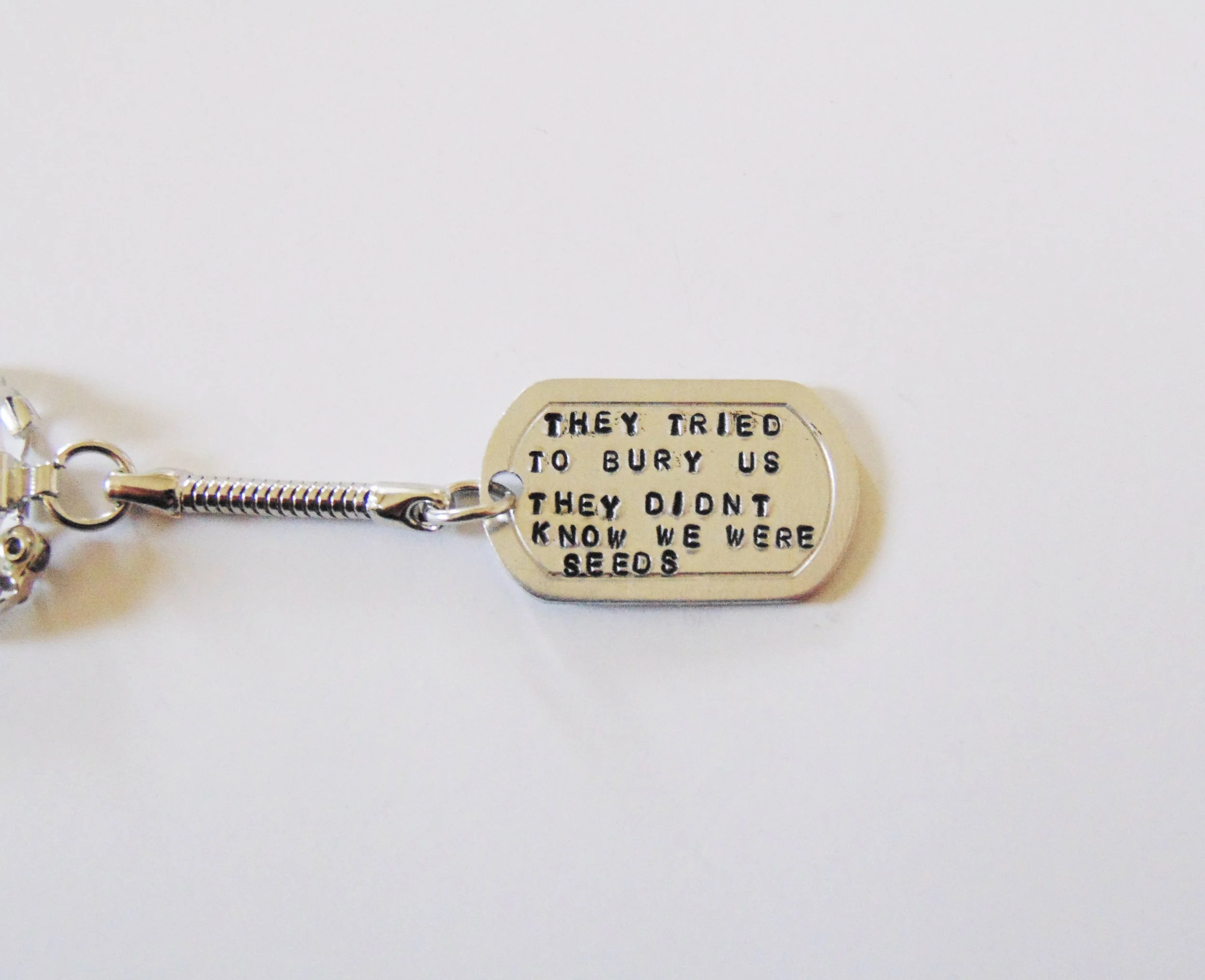 They tried to bury us, but they didn't know we were seeds keychain