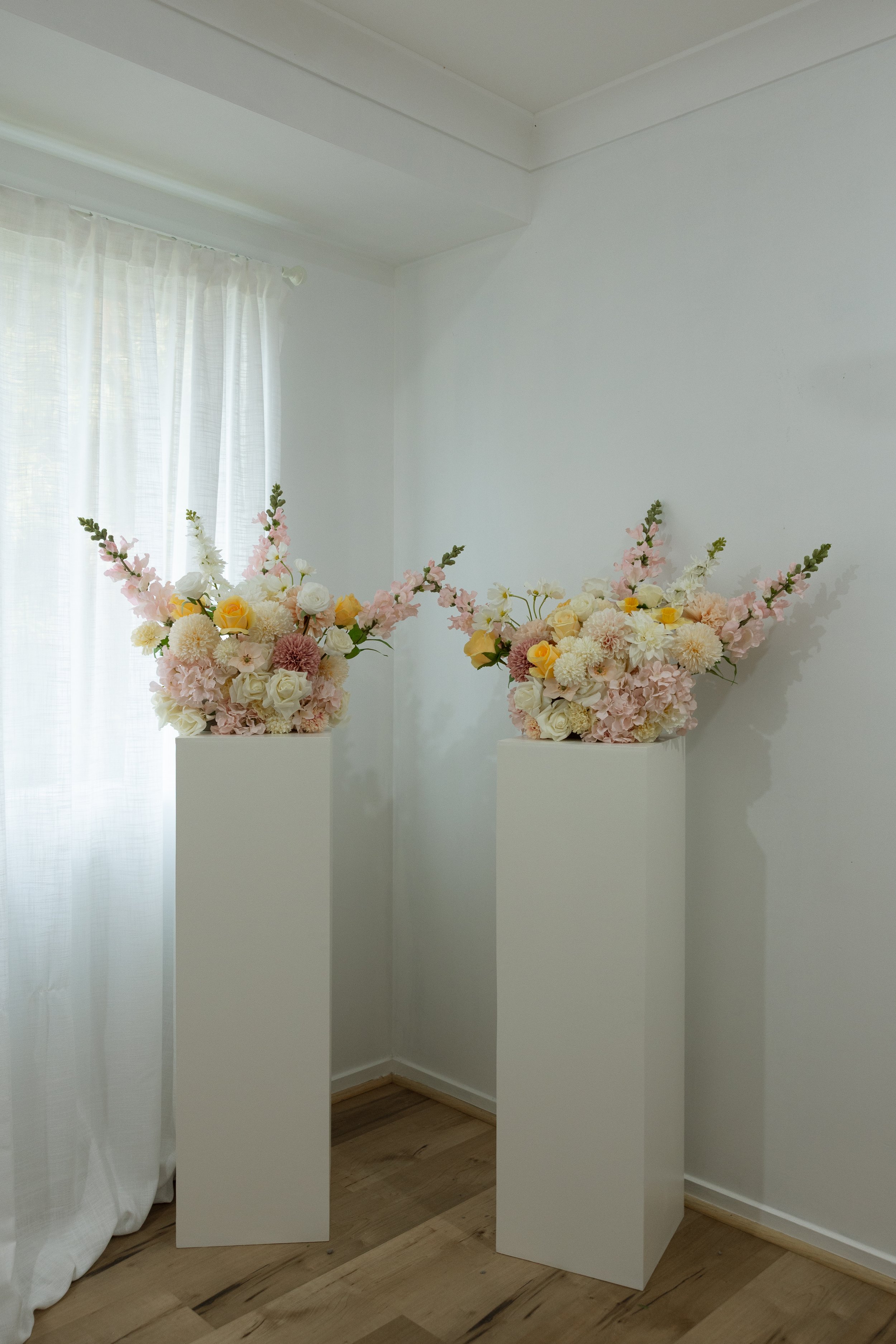Plinth hire, wedding props, Hervey Bay styling