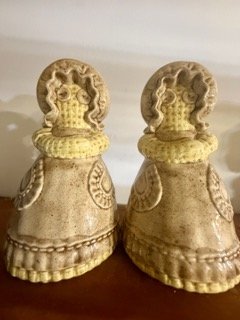 Vintage Ceramic Figural Salt and Pepper Shakers Japan Hand Painted Vintage