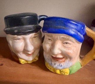 Vintage Ceramic Hand Painted Salt and Pepper Shakers Japan Collectible Set