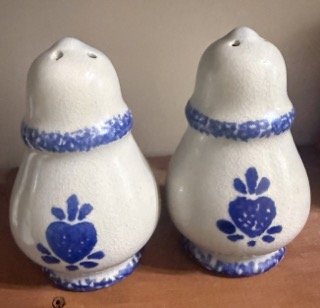 Vintage Ceramic Figural Salt Pepper Shakers Japan Anthropomorphic Collectible
