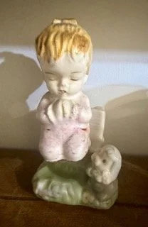 Vintage Ceramic Figural Salt and Pepper Shakers Japan Hand Painted Kitchen
