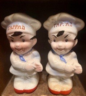 Vintage Ceramic Hand Painted Salt Pepper Shakers Japan Figural Kitchen Pair