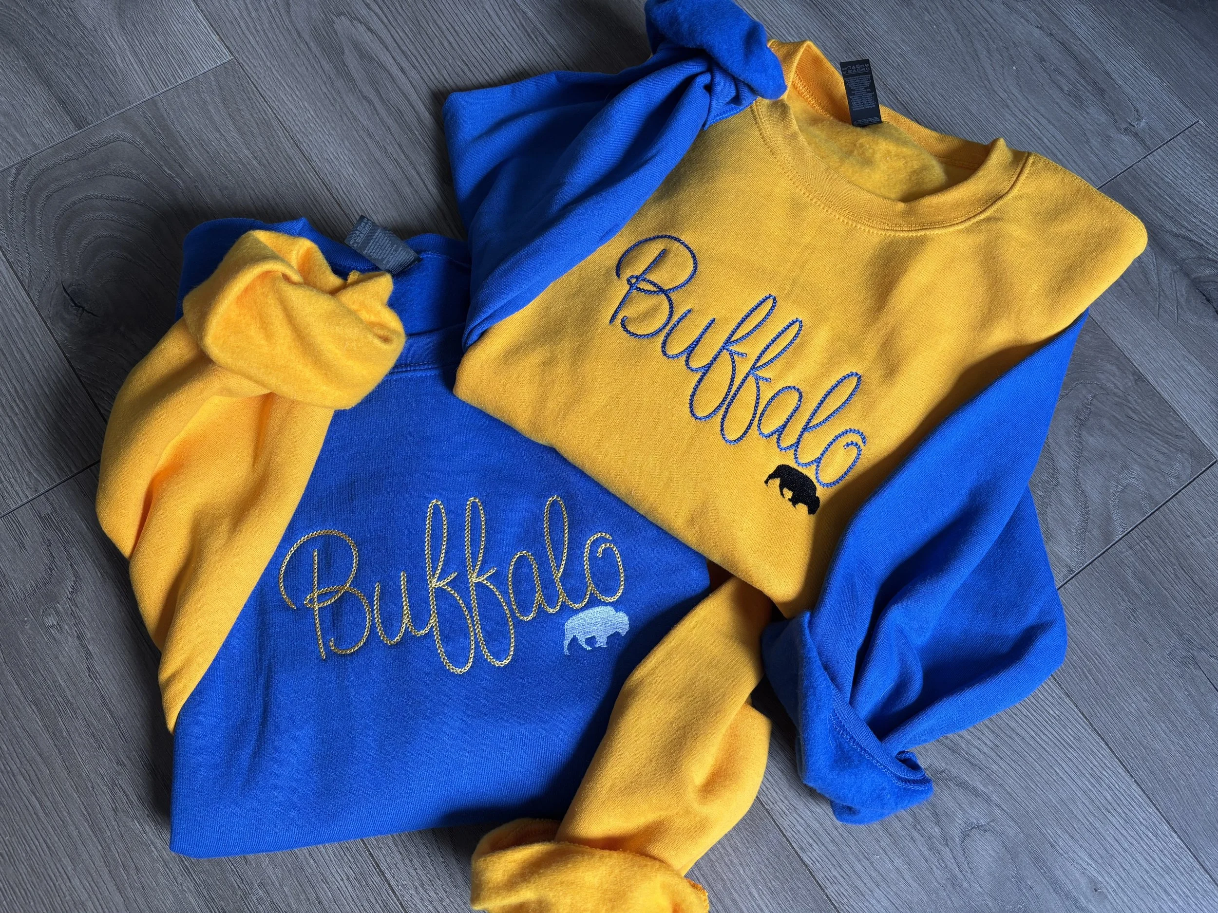 Blue/Gold Buffalo Pride Crewneck