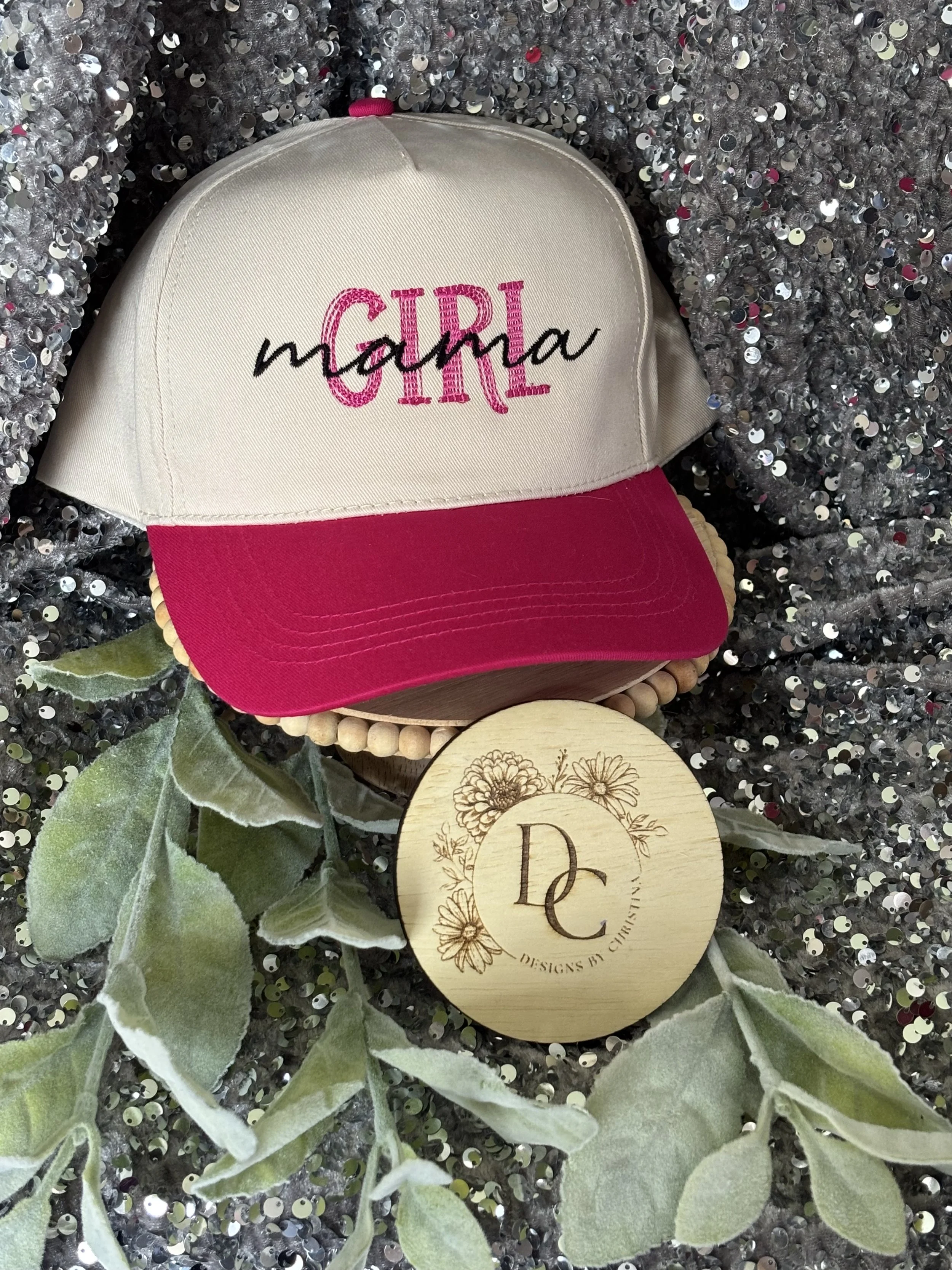Embroidered Girl Mama Hat