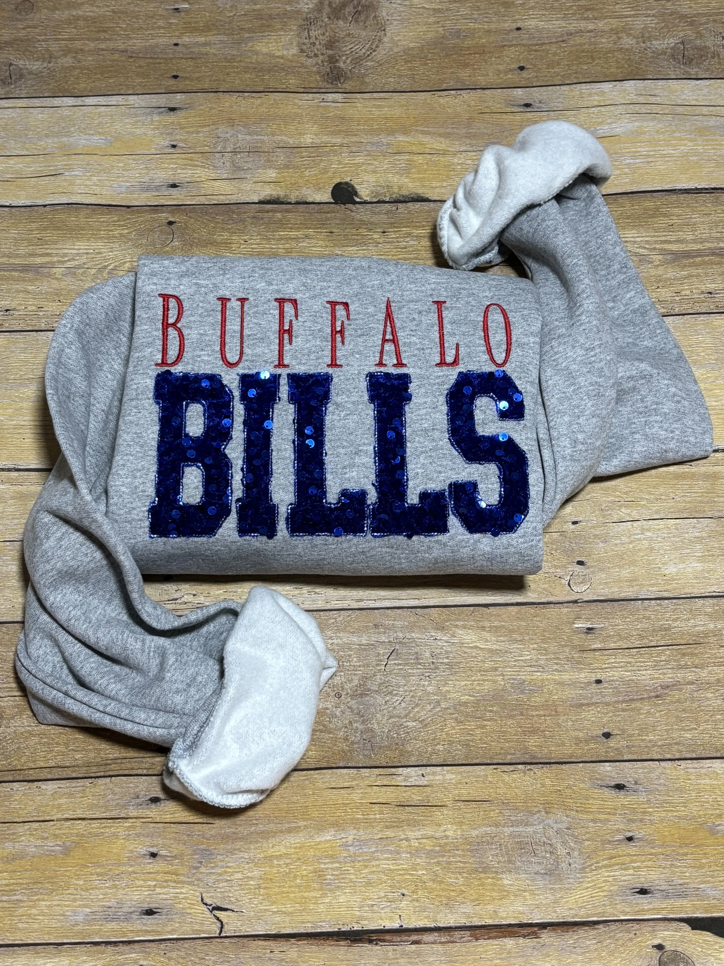 Buffalo Bills Sequin Crewneck