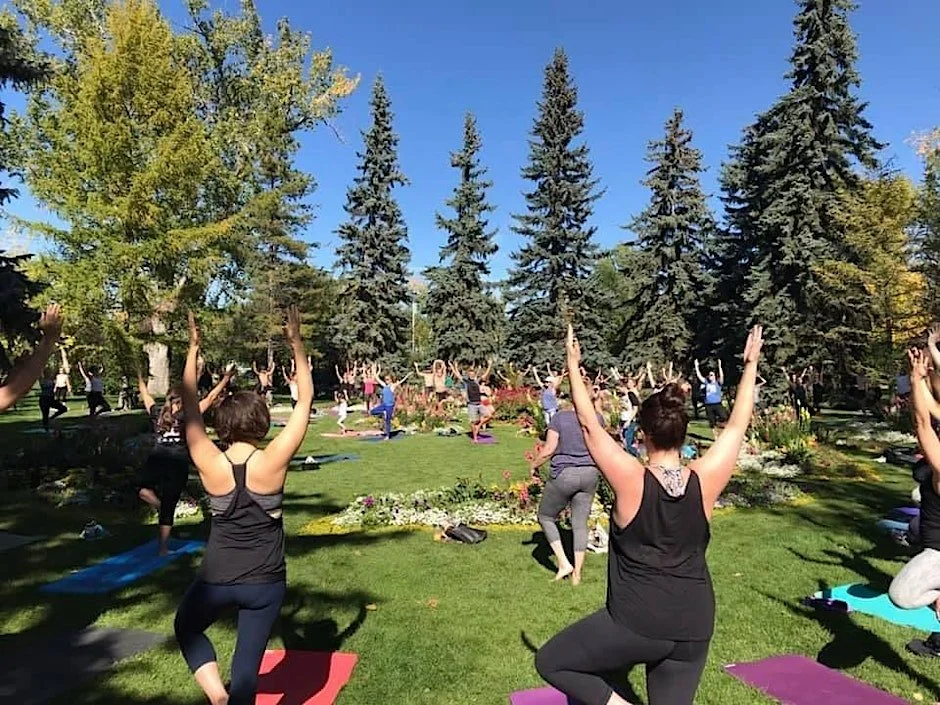 Outdoor Yoga at Stanley Park