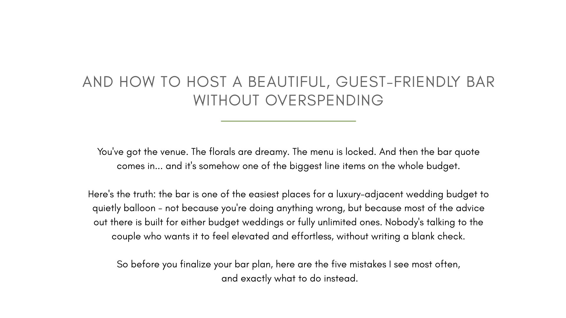 And How to Host a Beautiful, Guest-Friendly Bar Without Overspending