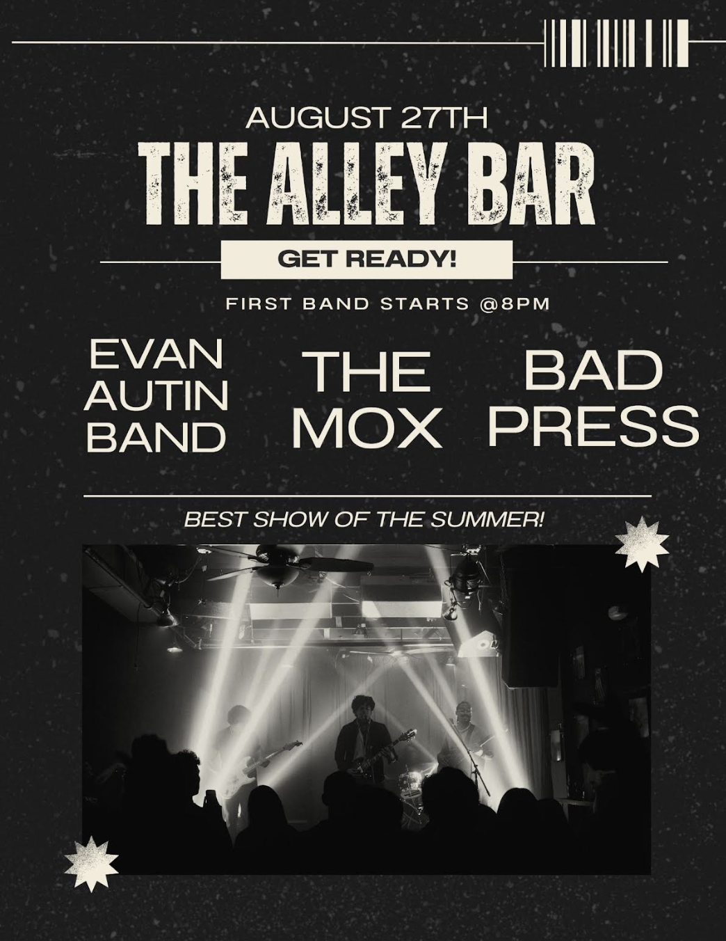 Alley Bar: Bad Press / The Mox / The Evan Autin Band