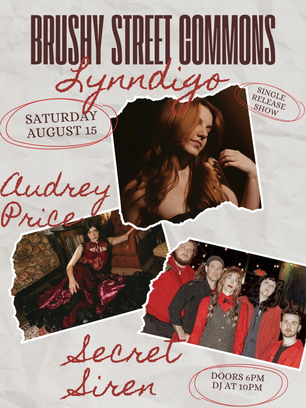 Lynndigo (Release Party)/ Audrey Price / Secret Siren