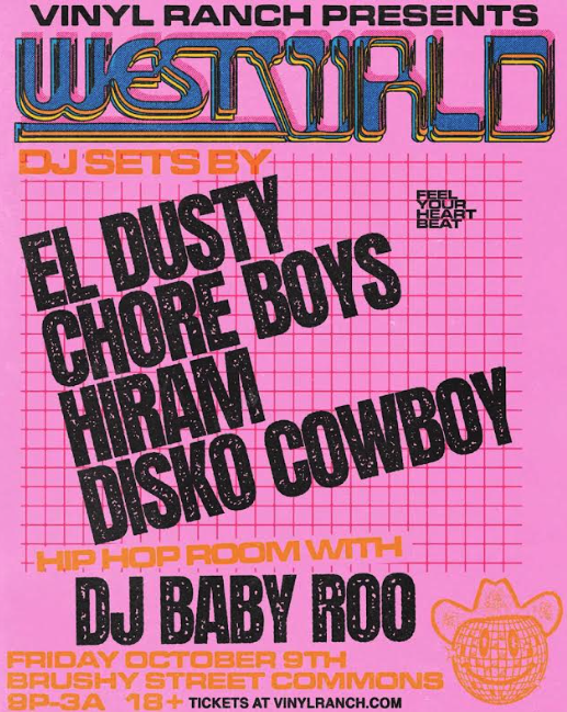 WESTWRLD RAVE feat. EL DUSTY, Disko Cowboy, Hiram, Chore Boy