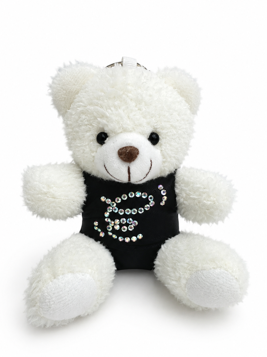 Teddy Training Bag Charm with Black Leo