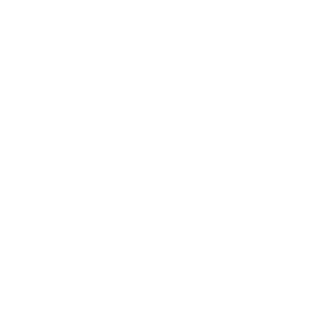 Outline of two hands holding a heart, on a black background.