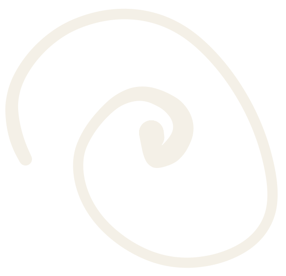 White spiral line on a black background