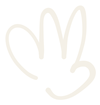 White outline of a hand making a peace sign on a black background.