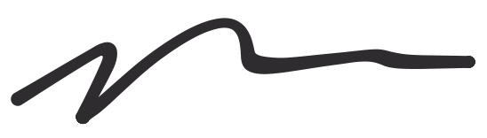 A black signature or scribble on a dark background.