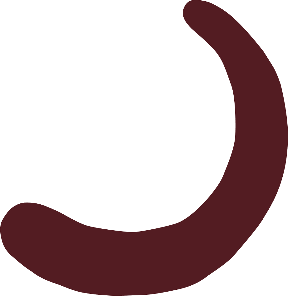 Ein stilisierter Wein- oder Weinglasrand in dunklem Rot.